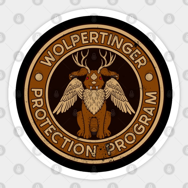 Wolpertinger Protection Program Sticker by nickbeta